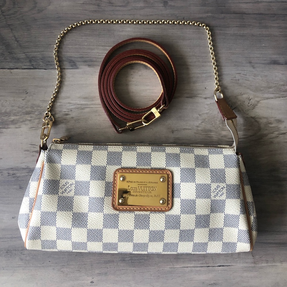 DISCONTINUED Louis Vuitton Eva Clutch Azur